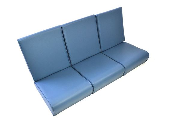 Series I - 80 Inch Full Front Seat Set - Square Back - RAF Blue - EXT3923BLV - Exmoor